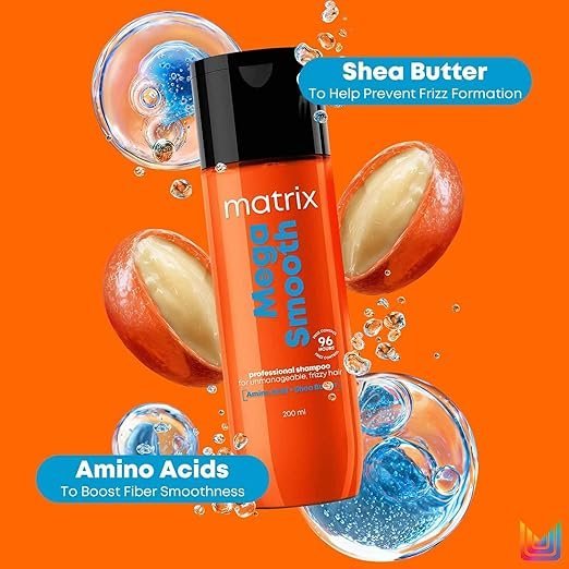 Matrix Mega Sleek Conditioner - Smoothing and Detangling, For Dry, Damaged & Frizzy Hair, Salon Professional Conditioner, With Shea Butter, Vegan - Image 2