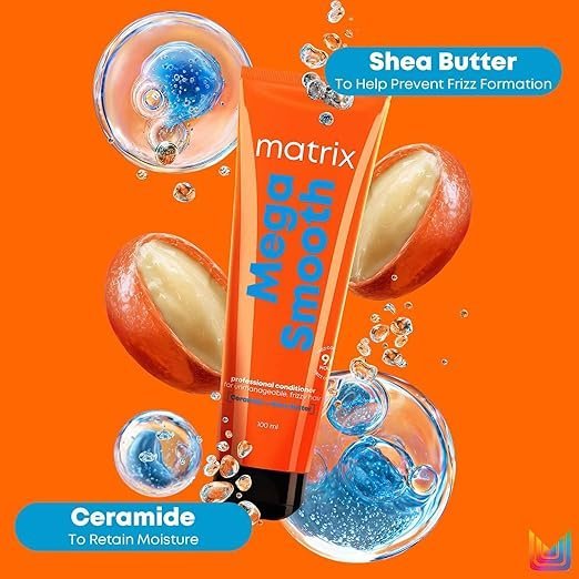 Matrix Mega Smooth Conditioner with Shea Butter & Ceramides – For Frizzy Hair - Image 5