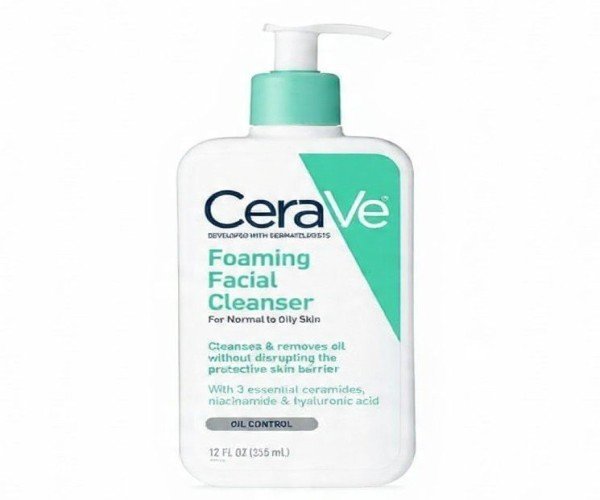 CeraVe Foaming Cleanser For Normal To Oily Skin (236ml) - Dermatologist-Developed Facewash | Non-Comedogenic And Fragrance-Free Cleansers For Acne-Prone Ski