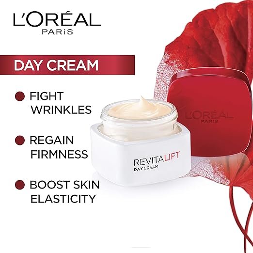 L'Oréal Paris Revitalift Moisturizing Cream Day SPF 35 PA++ Anti-Wrinkles + Radiance 50 ml - Image 3